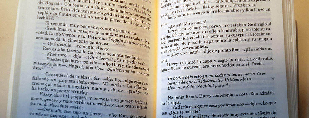 Harry potter in Spanish
